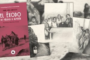 Portada del libro e ilustraciones para el mismo de María Rosa Aránega.