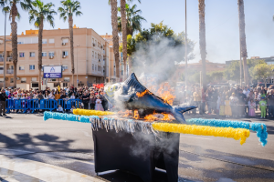 La popular quema de la sardina.