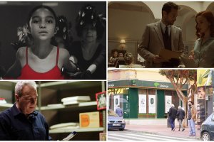 Imágenes de ‘La zona vacía’, ‘Operación Barrio Inglés’, ‘Summers el rebelde’ y ‘Geranio’. Fotos: Festival de Málaga. 