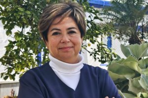 Yasmina Domínguez Cardona, presidenta del Colegio de Veterinarios de Almería.