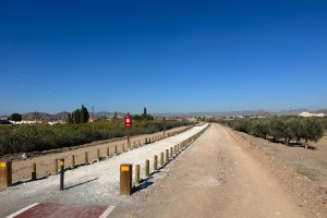 El tramo de la Vía Verde a su paso por Arboleas.
