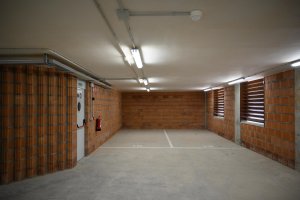 Interior del parking de Almería XXI de la calle Arráez.