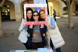 La alcaldesa en el acto organizado en la Plaza Vieja.