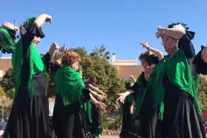 Las alumnas de la escuela de baile en la celebración del año pasado.