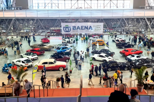 El salón de exposición en una edición anterior de Retro Almería.