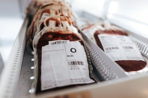 Bolsas para donaciones de médula ósea.