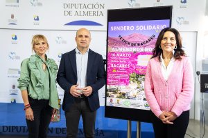 Presentan el sendero solidario ‘Tetica de Bacares Almendros Rosas’.