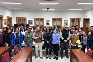 Recepción a los alumnos en el Ayuntamiento de Benahadux.