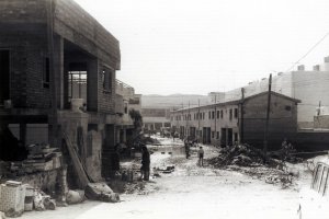 Cuevas del Almanzora tras la riada de 1973.