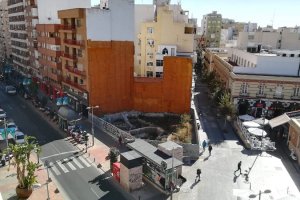Imagen de archivo de la vista aérea del solar de Cruz Roja