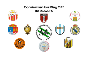Los escudos de los clubes clasificados a los Play off de la AAFS