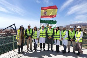 El delegado de Salud, Juan de la Cruz Belmonte, en la finalización de la fase de obras.