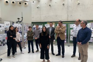 Presentación de la exposición del IES Aguadulce en la sede de Educación.