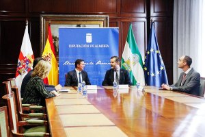 Visita de Fernández-Pacheco a la Diputación.