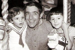 Juan Goros aprovechaba los ratos libres del fútbol y del trabajo para disfrutar al máximo de la familia.