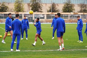 Un Almería que podría presentar variaciones en el once que se enfrente al Sevilla este lunes.