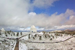 Imagen de Calar Alto este domingo.