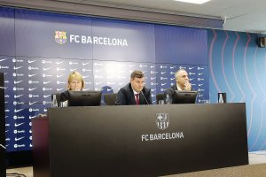 Eduard Romeu en rueda de prensa