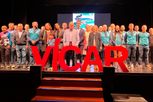 Foto de familia de la presentación de la prueba.