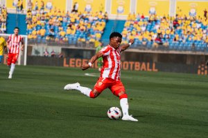 Ramazani en el Estadio de Gran Canaria.