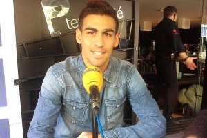 Dani Romera en aquella temporada de su debut con el Almería en Primera.