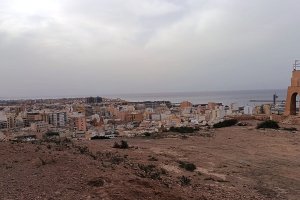 Foto de la capital de este jueves antes del anochecer.