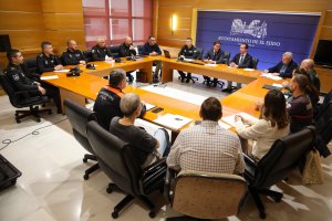 Desarrollo de la Junta Local de Seguridad en El Ejido.