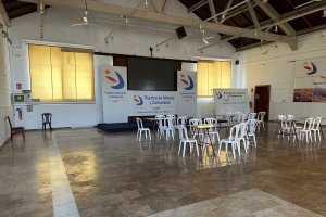 Interior de la sala Varadero de la Autoridad Portuaria