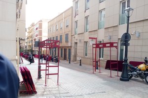 Las estructuras que marcarán las zonas de cruce.