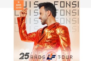 Luis Fonsi estará en Almería el 11 de agosto.
