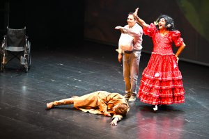 Un momento de la representación.