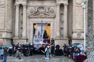 Lluvia durante la Semana Santa, en una imagen de archivo.