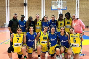 El CB La Mojonera femenino en su victoria ante el 3º clasificado