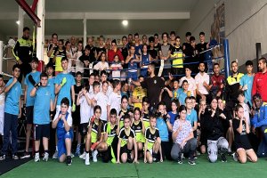 Alumnos de la Escuela de Boxeo Rafael Lozano.