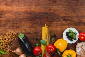 Ingredientes para una ensalada.