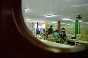 Alumnos en una clase.