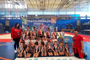 El equipo de Gimnasia Rítmica de Mojácar.