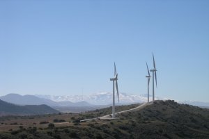 Un parque eólico de la provincia de Almería.