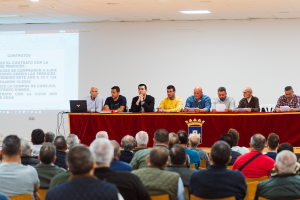 Un momento de la reunión.