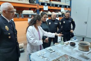 La Policía Nacional adscrita a la Comunidad Autónoma de Andalucía recuperó más de 250 piezas históricas en 2023.