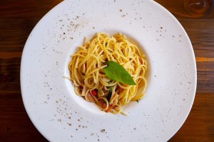 Tallarines para este menu saludable de sábado