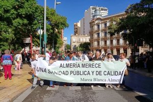 Marea Blanca en una manifestación el pasado octubre de 2023. Foto de archivo.