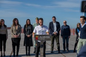 Jairo Ruiz, en la presentación de la Media Maratón de Almería 2024. 