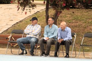 Pepe Mel ha protagonizado la imagen del día en el campo Anexo en el Almería B-Motril.