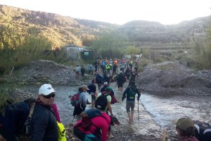 Una de las ediciones anteriores del peregrinaje a la Santa Cruz del Voto.