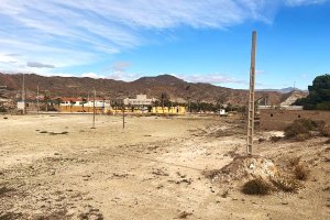 Terreno donde se ubicará el nuevo Pabellón Polideportivo de Arboleas.