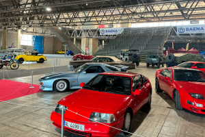 Las instalaciones de RetroAlmería ayer mientras se preparaba el evento.