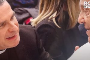 Óscar Trujillo, con el papa Francisco.