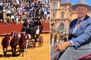 Francisco del Águila, Campeón de España de Media Potencia en el concurso de Enganches de Sevilla.
