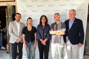 Óscar Bleda, Mar Peláez, Magdalena Cantero, Javier Campos y Juan de la Cruz Belmonte